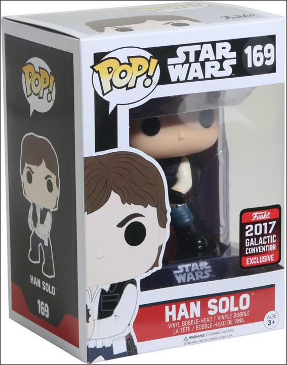 POP! Star Wars figure 169-B Han Solo Galactic Convention Exclusive