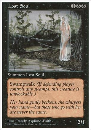 Magic the Gathering: 5th Edition (Base Set) card 175 Lost Soul