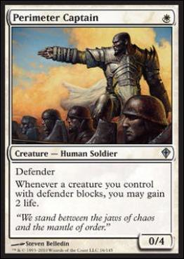 Magic the Gathering: Worldwake (Base Set) card 16 Perimeter Captain