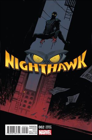 Nighthawk (2016) issue 2-B Declan Shalvey 1:25 Cover