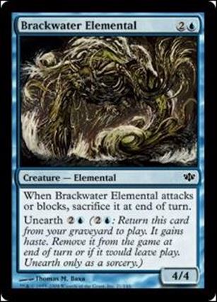 Magic the Gathering: Conflux (Base Set) card 21 Brackwater Elemental
