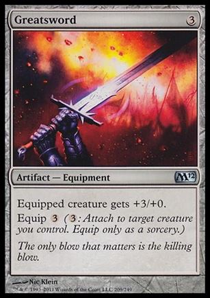 Magic the Gathering: 2012 Core Set (Base Set) card 209 Greatsword