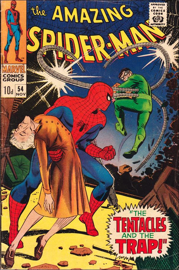Amazing Spider-Man (1963) issue 54-B UK Price Cover 