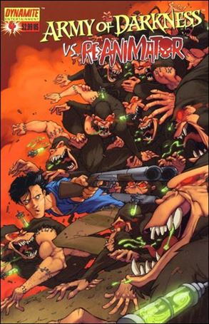 Army of Darkness vs Re-Animator issue 4-C Sanford Greene Cover