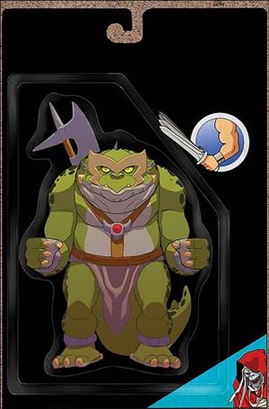 Thundercats (2024) issue 12-M D. Moss Action Figure Virgin 1:10 Cardstock Cover