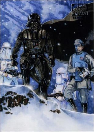 Star Wars Galaxy: Series 5 (Base Set) card 32 Surveyed by the Dark Lord