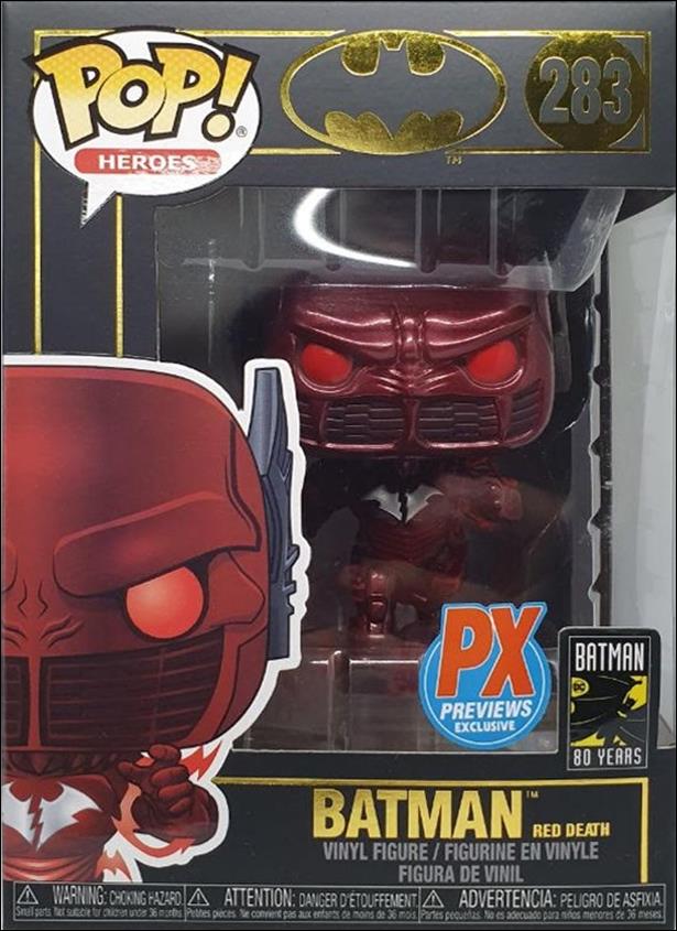 POP! Heroes figure 283 Batman Red Death Previews Exclusive