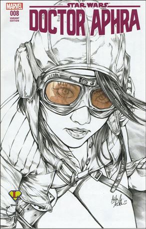 Doctor Aphra issue 8-D Ashley Witter Denver Comic Con B&W Cover 1/1500