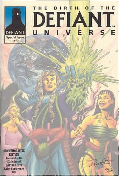 Birth of the Defiant Universe issue 1 Wraparound Cover (Signed by Jim Shooter) 1/1000