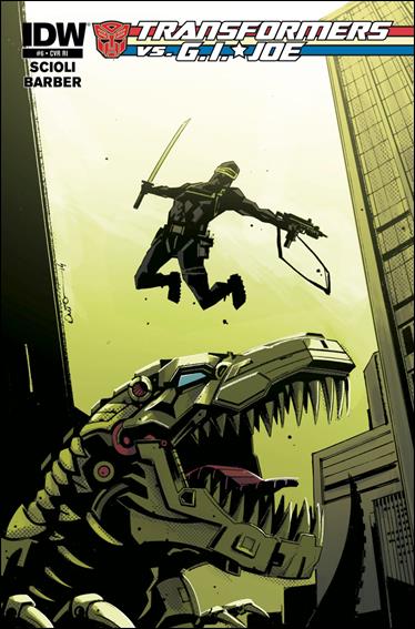 Transformers vs G.I. Joe issue 6-C Antonio Fuso 1:10 Cover