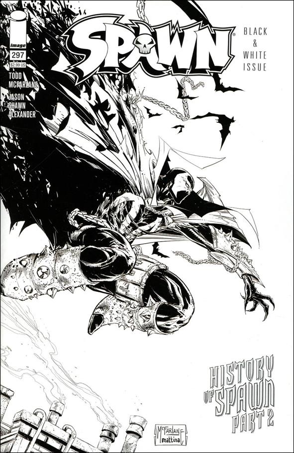 Spawn issue 297-C Todd McFarlane Black & White Cover