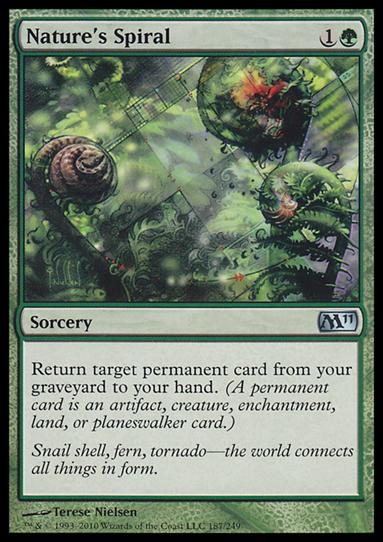 Magic the Gathering: 2011 Core Set (Base Set) card 187 Nature's Spiral