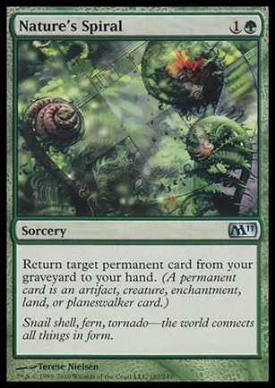 Magic the Gathering: 2011 Core Set (Base Set) card 187 Nature's Spiral