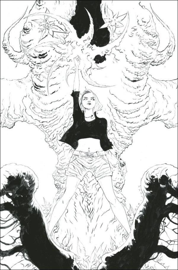 Captain Planet (2025) issue 4-I Jae Lee B&W 1:15 Connecting Virgin Cover