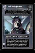 Star Wars: Theed Palace Limited (Base Set) card 24 Rune Haako, Legal Counsel