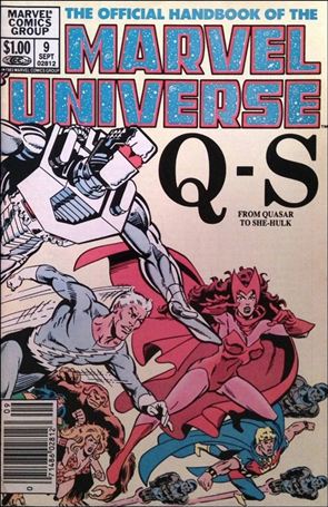 Official Handbook of the Marvel Universe (1983) issue 9-B Newsstand Edition