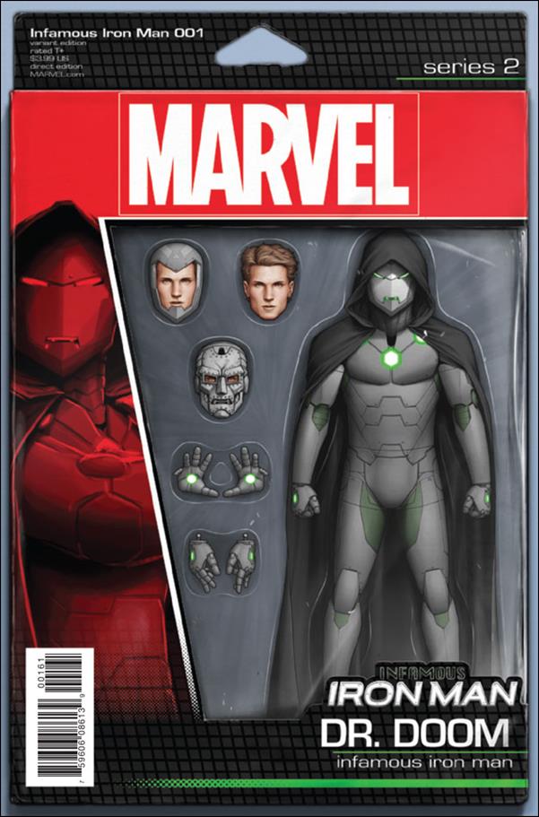Infamous Iron Man issue 1-E John Tyler Christopher Action Figure Cover