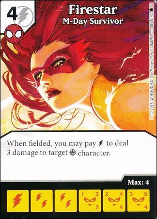 Marvel Dice Masters Amazing Spider-Man card 48 Firestar: M-Day Survivor