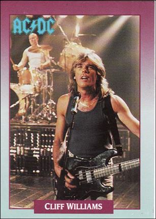 Rock Cards (Base Set) card 6 Cliff Williams