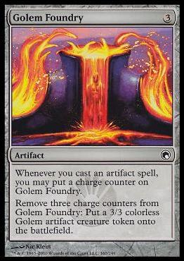 Magic the Gathering: Scars of Mirrodin (Base Set) card 160 Golem Foundry