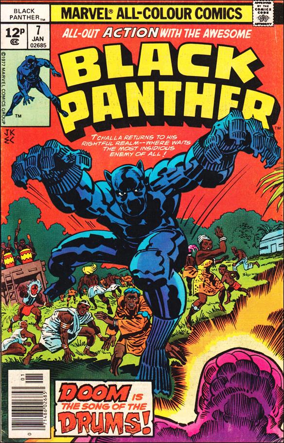Black Panther (1977) issue 7-B UK Price Cover