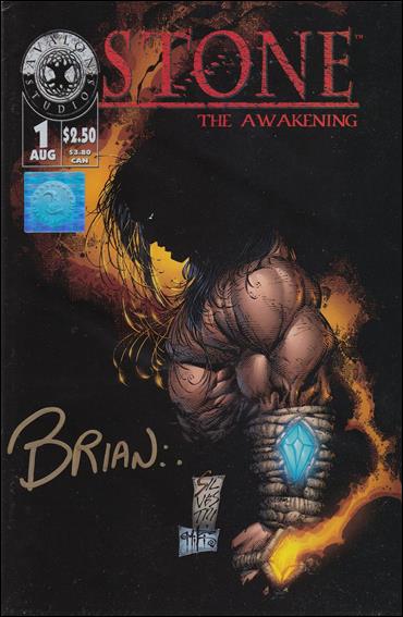 Stone (1998) issue 1-F Wizard Marc Silvestri Cover (Signed by Haberlin)