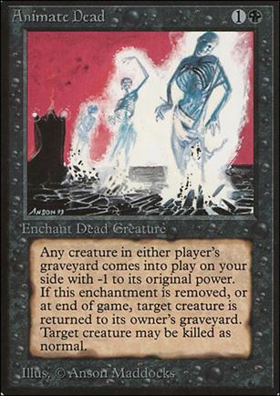 Magic the Gathering: Limited Edition Beta (Base Set) card 93 Animate Dead