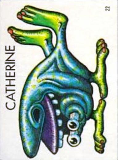 Ugly Stickers (1965) (Base Set) card 22 Catherine