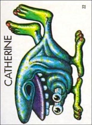 Ugly Stickers (1965) (Base Set) card 22 Catherine
