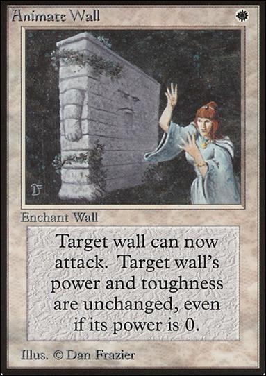 Magic the Gathering: Limited Edition Beta (Base Set) card 1 Animate Wall