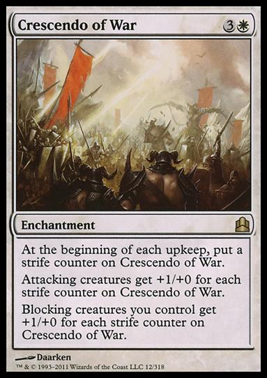 Magic the Gathering: Commander (Base Set) card 12 Crescendo of War
