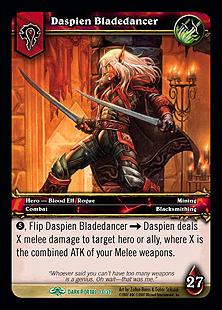 World of Warcraft: Through the Dark Portal (Base Set) card 13 Daspien Bladedancer