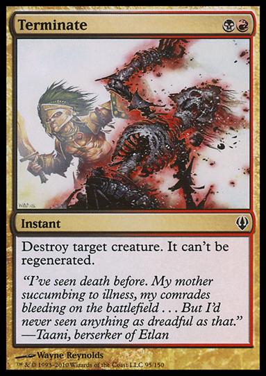 Magic the Gathering: Archenemy (Base Set) card 95 Terminate