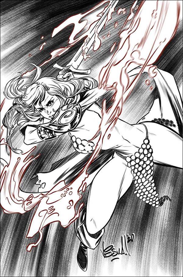 Red Sonja (2019) issue 27-M Vincenzo Federici 1:21 Black & White Virgin Cover