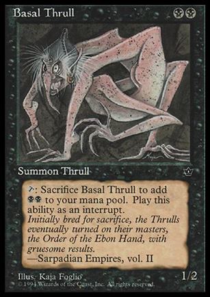 Magic the Gathering: Fallen Empires (Base Set) card 34-D Basal Thrull