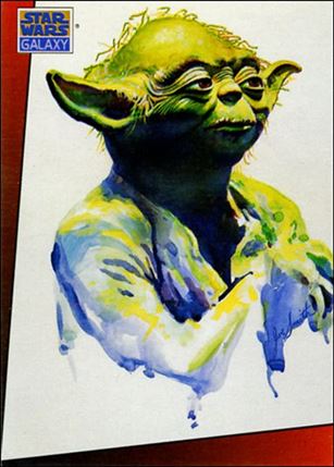 Star Wars Galaxy: Series 1 (Base Set) card 10 Yoda