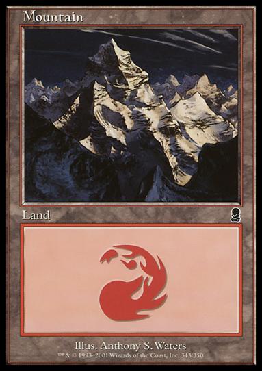 Magic the Gathering: Odyssey (Base Set) card 343 Mountain