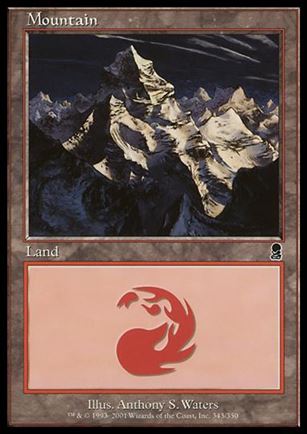 Magic the Gathering: Odyssey (Base Set) card 343 Mountain