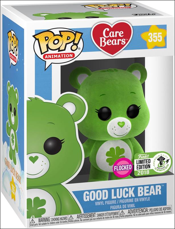 POP! Animation figure 355-C Good Luck Bear (Flocked) Emerald City Comicon 2018