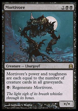 Magic the Gathering: Commander (Base Set) card 89 Mortivore