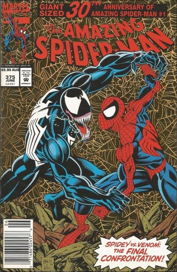 Amazing Spider-Man (1963) issue 375-B Australian Price Cover