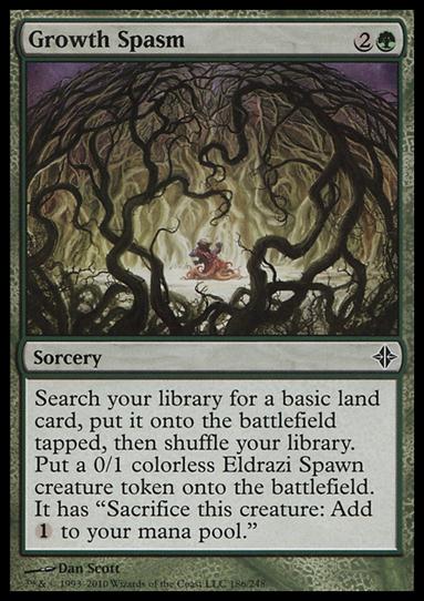Magic the Gathering: Rise of the Eldrazi (Base Set) card 186 Growth Spasm