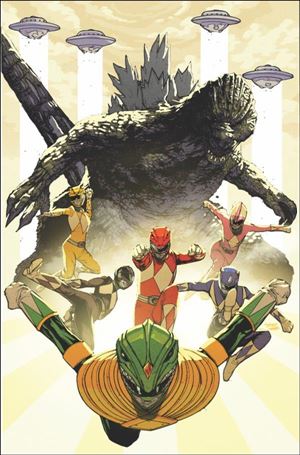 Godzilla vs the Mighty Morphin Power Rangers issue 5-D 2022 Online Exclusive Cover