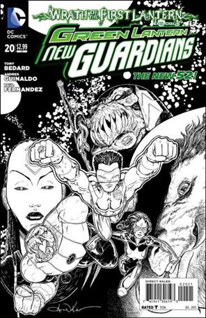 Green Lantern: New Guardians  issue 20-B 1:25 Black and White Cover