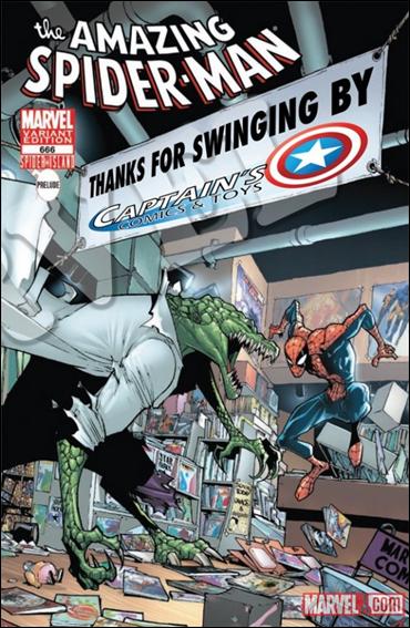 Amazing Spider-Man (1963) issue 666-SE Captain's Comics & Toys Store Cover