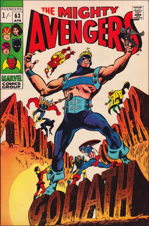 Avengers (1963) issue 63-B UK Price Cover