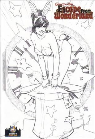 Escape from Wonderland issue 2-G Mike DeBalfo JayCo Chicago Con Sketch Cover 1/100