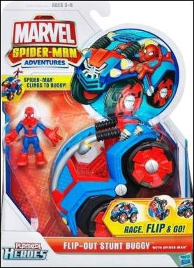 Marvel Spider-Man Adventures (Vehicles and Playsets) figure 2 Flip-Out Stunt Buggy with Spider-Man