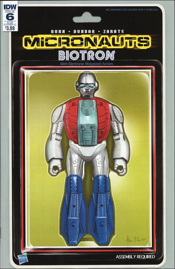 Micronauts (2016) issue 6-D Adam Riches Action Figure Subscription Cover