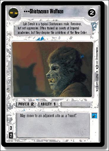 Star Wars: Premiere Limited (Base Set) card 171 Shistavanen Wolfman